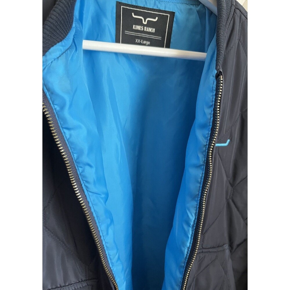 Kimes Ranch Women's XXL Marino Quilted Bomber Jacket Western - Navy Blue - Picture 7 of 10
